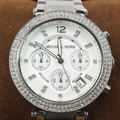 michael kors parker silver dial